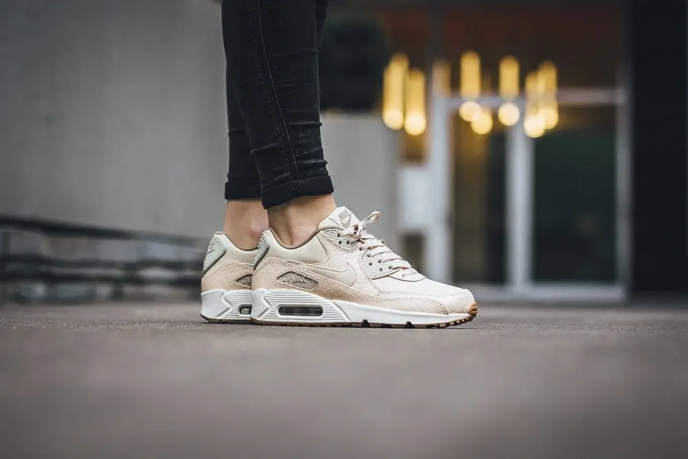 Giày Nike Air Max 90 Premium 'Oatmeal Sail Khaki' 443817-105 - Ảnh 7