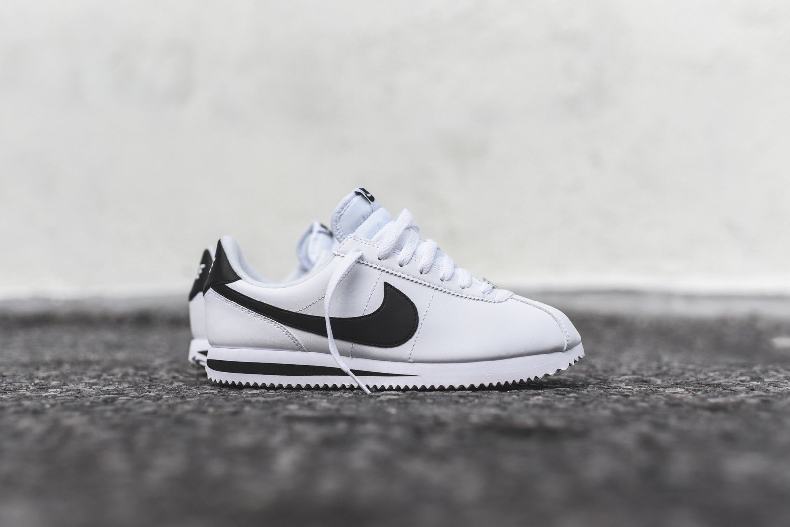Giày Nike Cortez Leather OG 'White Black' 904764-102 - Ảnh 7