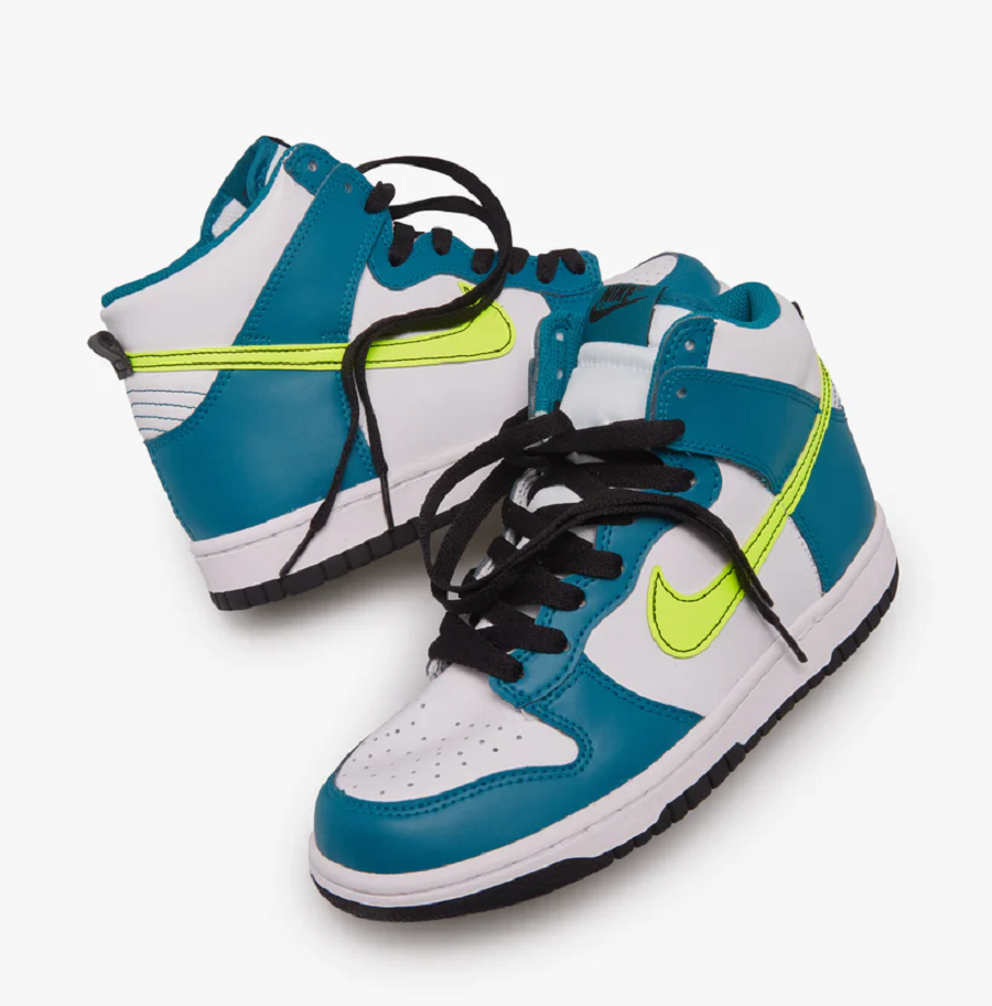 Giày Nike Dunk High Bright Spruce Volt GS DB2179-109 - Ảnh 3