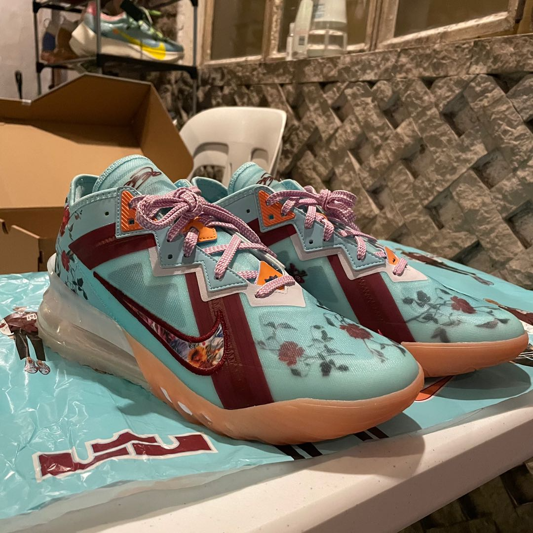 Giày Nike Mimi Plange x LeBron 18 Low 'Daughters' CV7562-400 - Ảnh 4