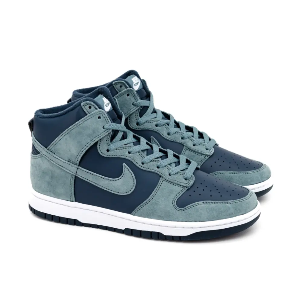 Alternative view of Giày Nike Dunk High Retro Premium 'Navy' DQ7679-400