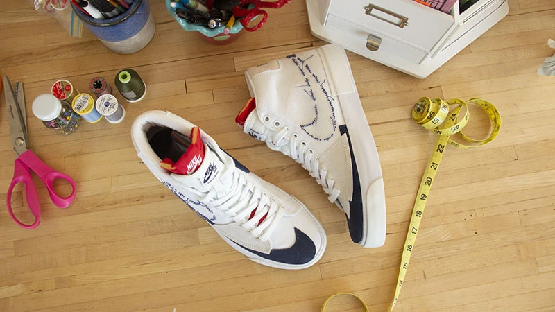 Giày Nike Blazer Mid SB Edge 'Hack Pack' CI3833-100 - Ảnh 6