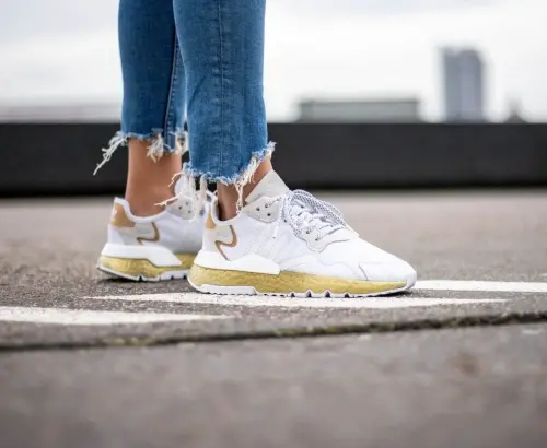 Giày Adidas Wmns Nite Jogger ‘White Gold Metallic’ FV4138 - Ảnh 6