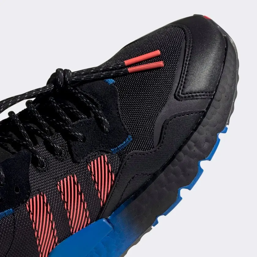 Giày Adidas Nite Jogger 'Black Flash Red Blue' FW4275 - Ảnh 7