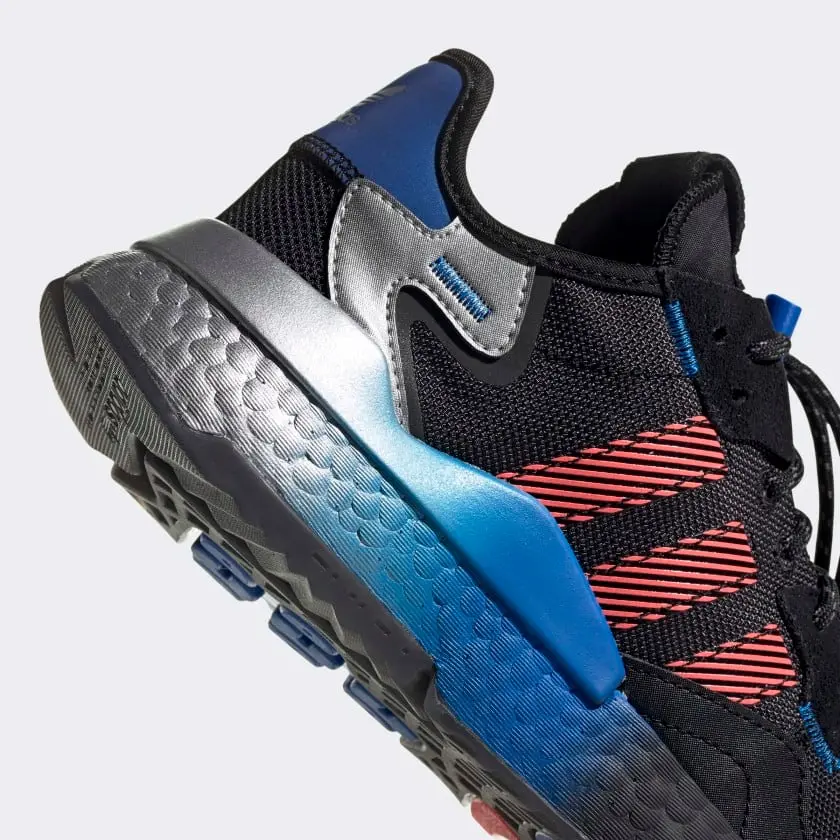 Giày Adidas Nite Jogger 'Black Flash Red Blue' FW4275 - Ảnh 5