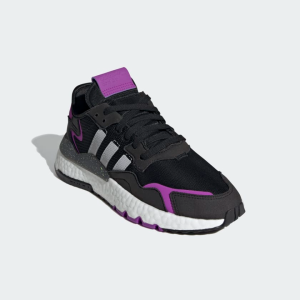 Alternative view of Giày Adidas Nite Jogger 'Black Purple' FX6903