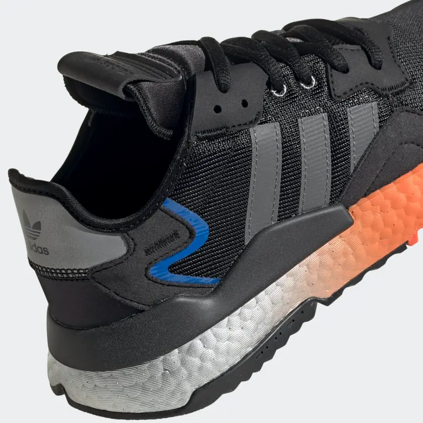 Giày Adidas Nite Jogger Boost 'Black Silver-Solar Red' FY3686 - Ảnh 9