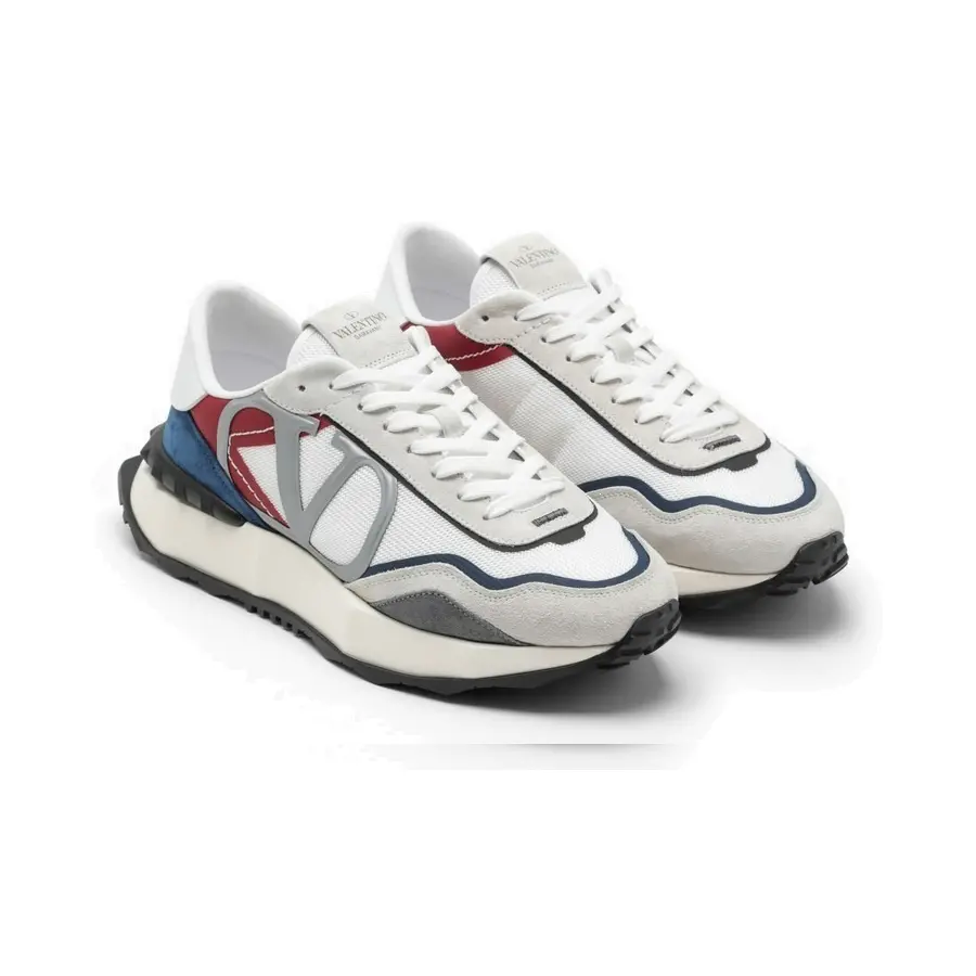 Giày Valentino Garavani Netrunner Fabric and Suede Sneaker 1Y2S0F28SAS7DC - Ảnh 5