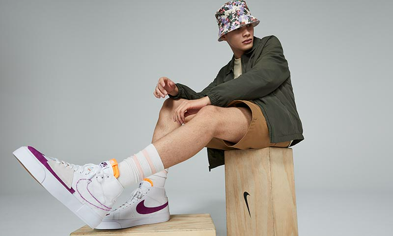 Giày Nike Zoom Blazer Mid Edge SB 'White Viotech' DA2189-100 - Ảnh 6