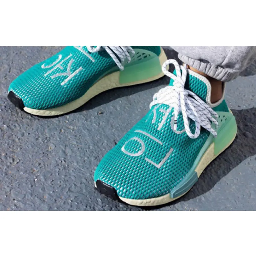 Alternative view of Giày Adidas Pharrell x NMD Human Race ‘Dash Green’ Q46466