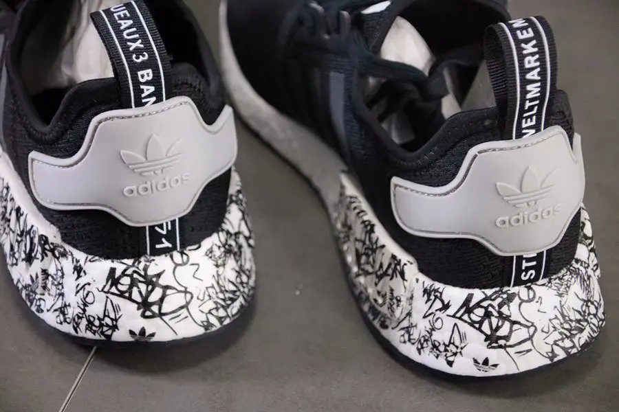 Giày Adidas NMD R1 'Black Graffiti' EH0779 - Ảnh 3
