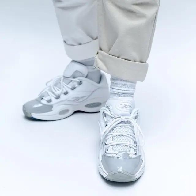 Giày Reebok Question Low 'White Grey' GZ0366 - Ảnh 4