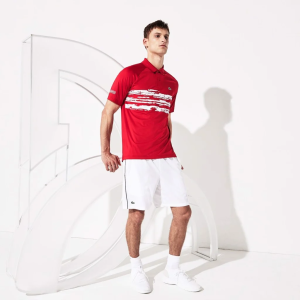 Alternative view of Áo Lacoste Polo Sport Novak Djokovic Red DH7974-51-4FG
