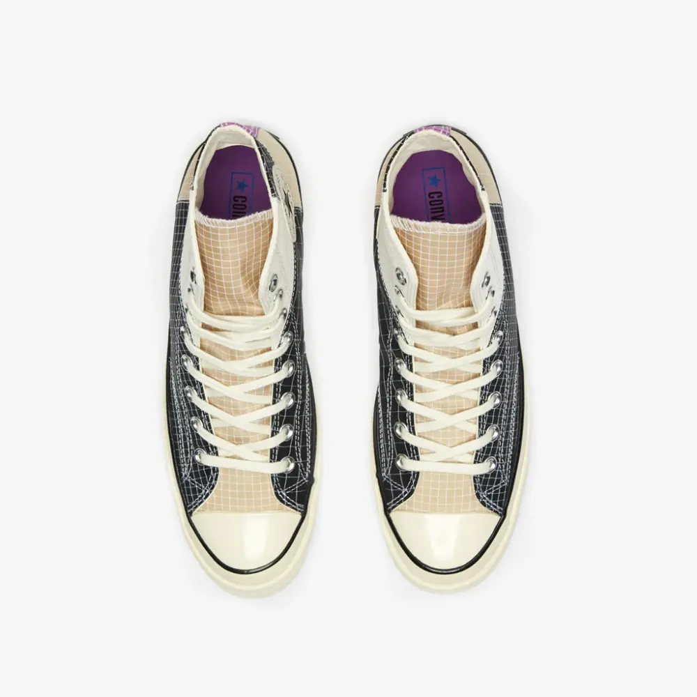 Giày Converse Chuck 70 Hi Quad Ripstop 'Black' 166316C - Ảnh 4
