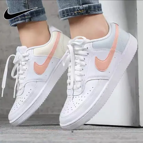 Giày Nike Court Vision Mid White Washed Coral Aura CD5434-103 - Ảnh 3