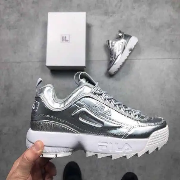 Giày Fila Disruptor 2 Premium Metallic 'Silver' 5FM00040-662 - Ảnh 3
