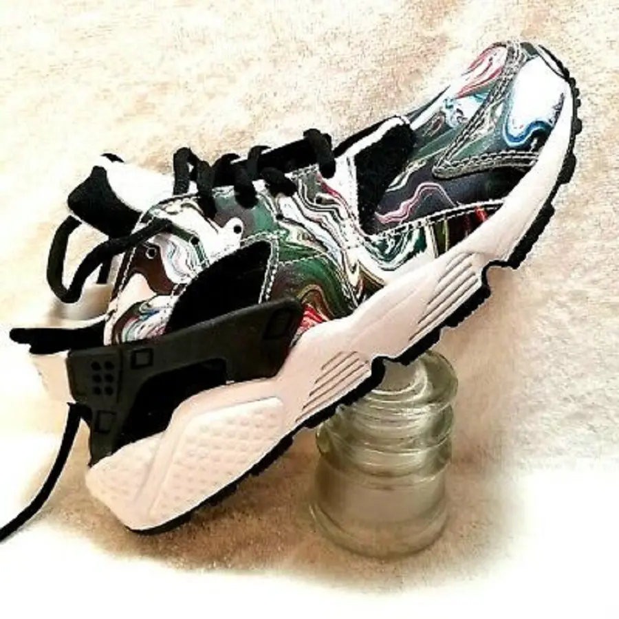 Giày Nike Wmns Air Huarache ‘Marble Dye’ 683818-017 - Ảnh 4