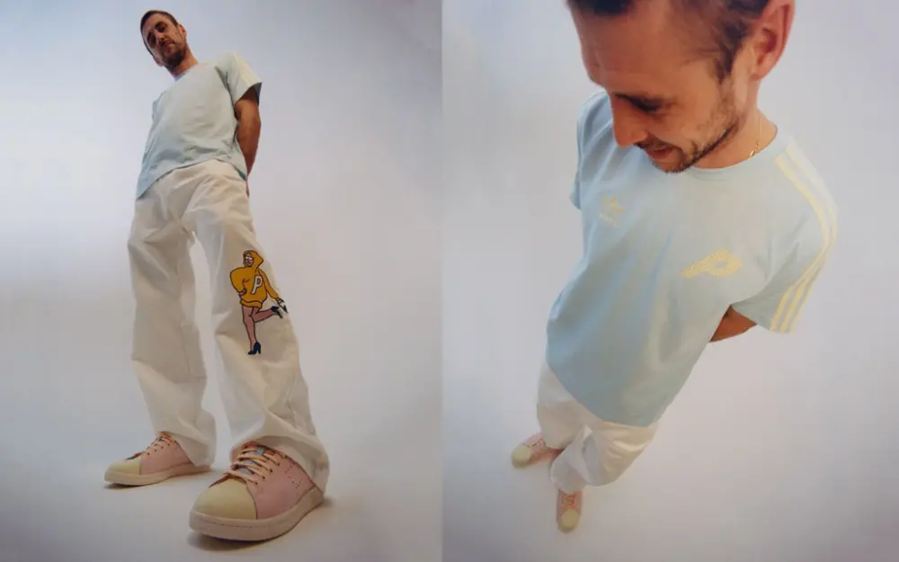 Alternative view of Giày Adidas Palace x Stan Smith 'Pastel' FW9216