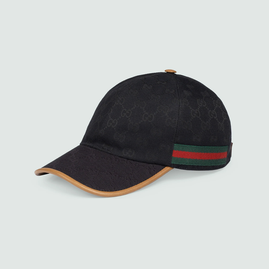 Mũ Gucci Monogram Canvas 'Black' 722381-4HAT7-1065 - Ảnh 4