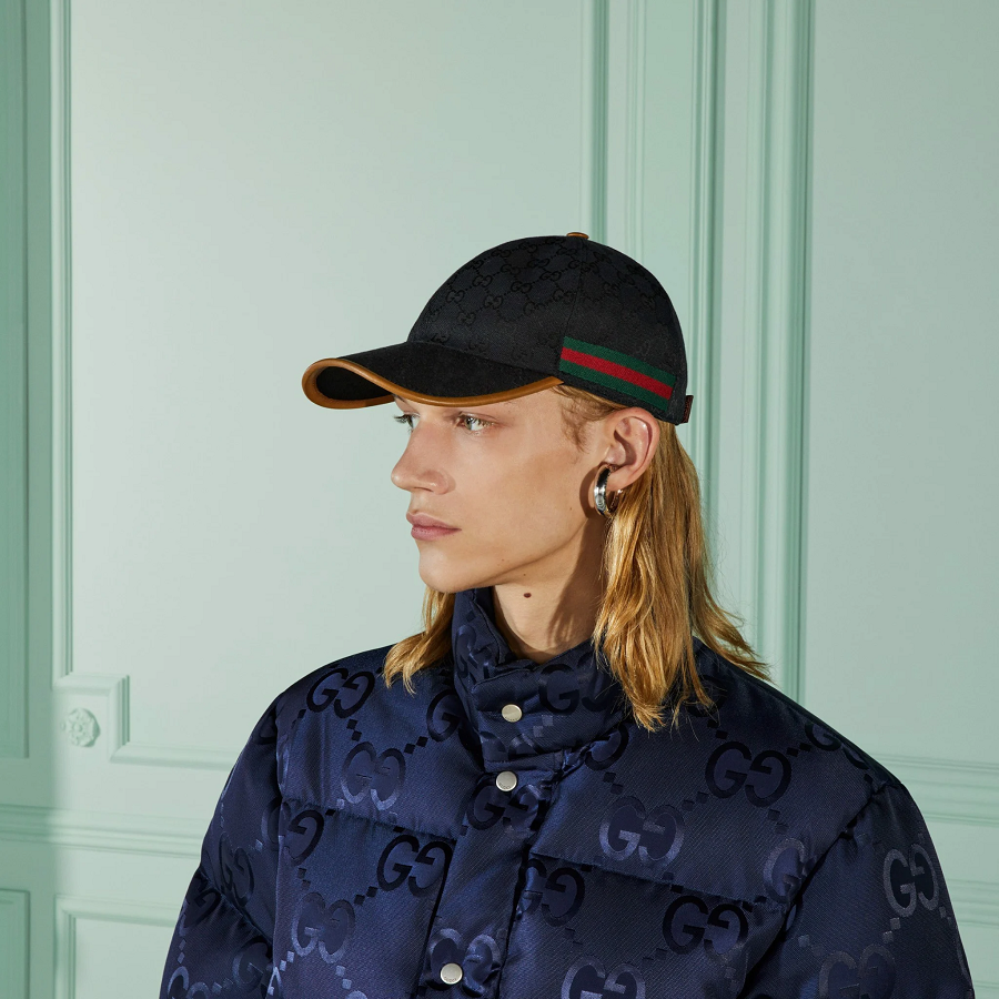 Mũ Gucci Monogram Canvas 'Black' 722381-4HAT7-1065 - Ảnh 3