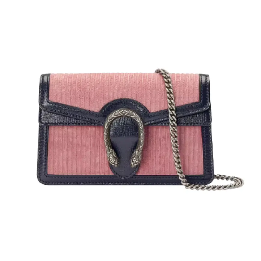 Túi Gucci Dionysus Super Mini Pink Corduroy 476432-2S8AN-6781