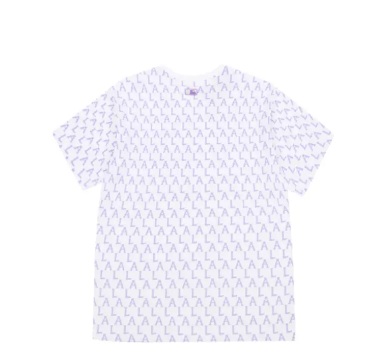 Áo MLB Monogram All Over Over Fit Short Sleeve Purple 31TSM1131-07V - Ảnh 4