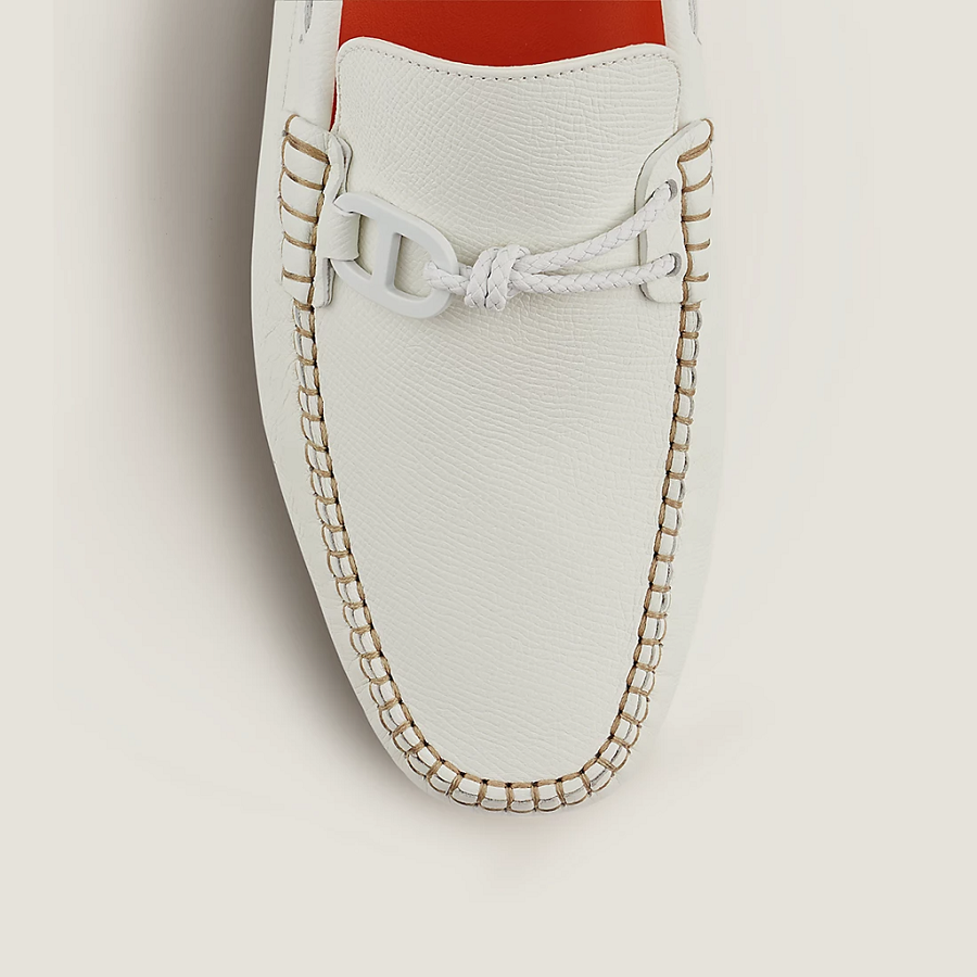 Giày Hermes Alessandro Loafer 'Blanc' H221938ZH90420 - Ảnh 4