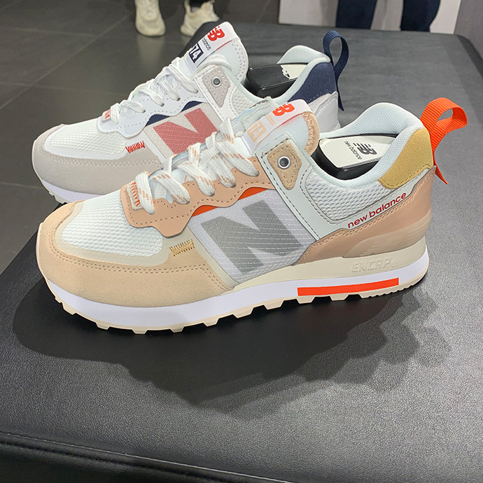 Giày New Balance Wmns 574 Lifestyle Pink White WL574ISE - Ảnh 7