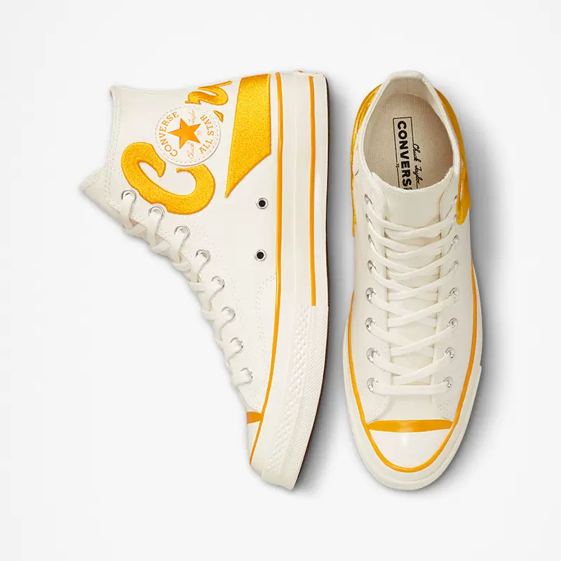 Giày Converse x Coca Cola Chuck 70s High Cream 'Yellow Egret' A04909C - Ảnh 6