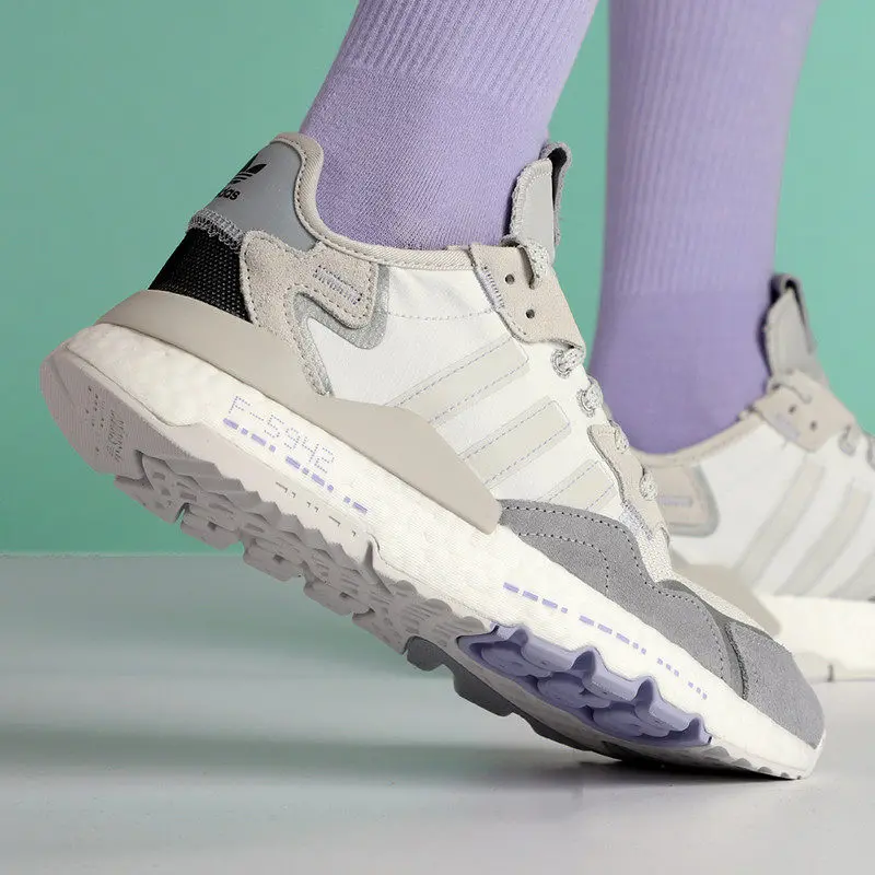 Giày Adidas Nite Jogger 'Cloud White Purple Grey' H03250 - Ảnh 3