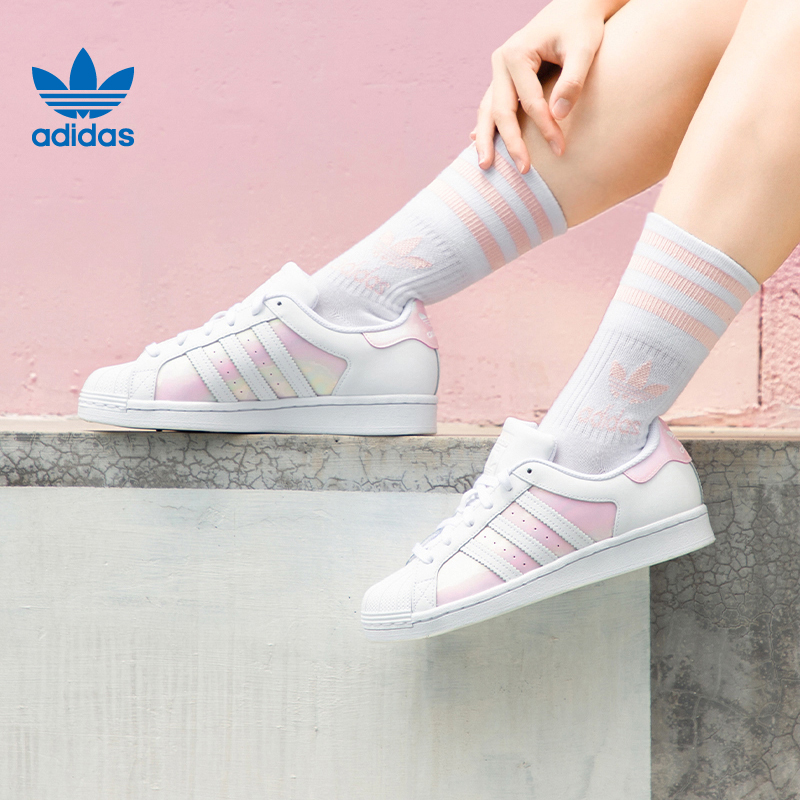 Giày Adidas Wmns Superstar 'White Clear Pink' FX6042 - Ảnh 6