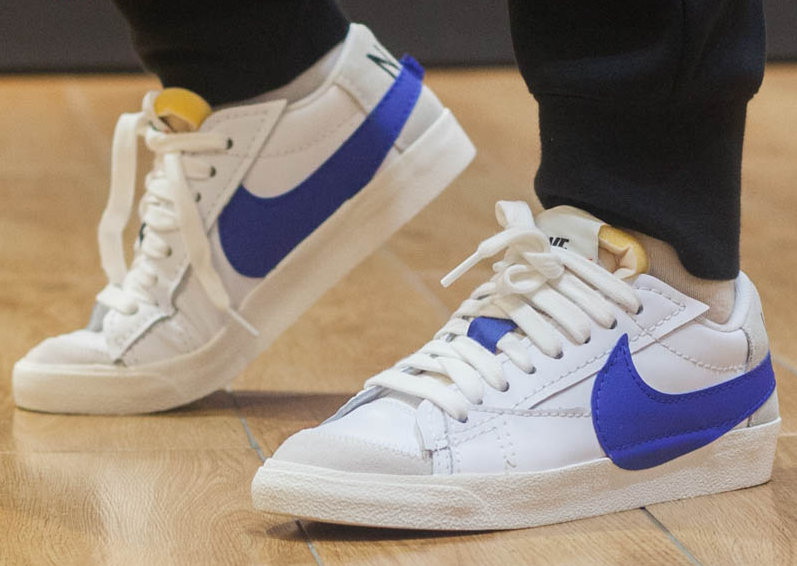 Giày Nike Blazer Low 77 Jumbo 'White Old Royal' DQ8768-100 - Ảnh 7