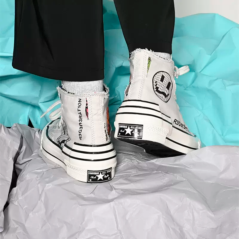 Giày Converse Chuck 70 High Hacked Heel 'Grey' A00730C - Ảnh 3