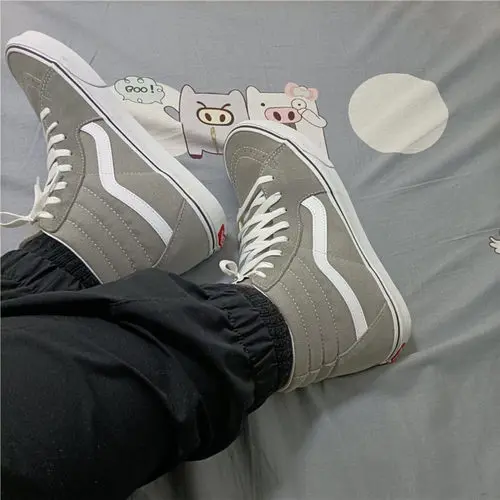 Alternative view of Giày Vans Wmns SK8-Hi Skate 'Grey White' VN0A4U3CIYP