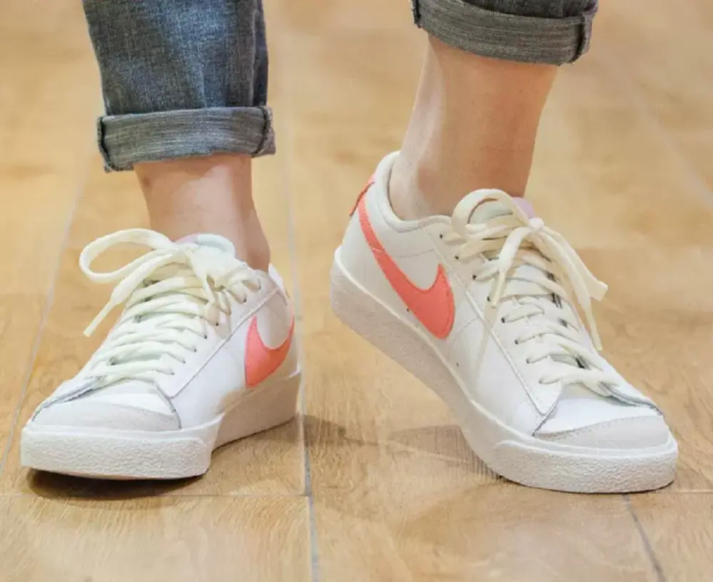 Giày Nike Blazer Low '77 GS 'White Pink Gaze' DA4074-112 - Ảnh 4