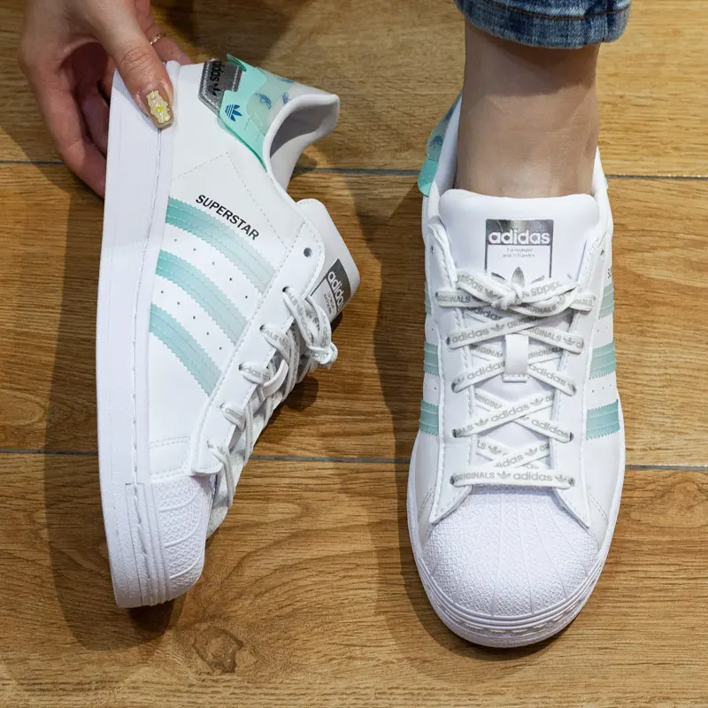 Giày Adidas Superstar 'White Green' GX2974 - Ảnh 4