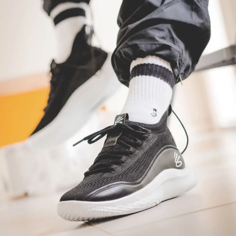 Giày Under Armour Curry Flow 8 'Black White' 3023085-002 - Ảnh 3