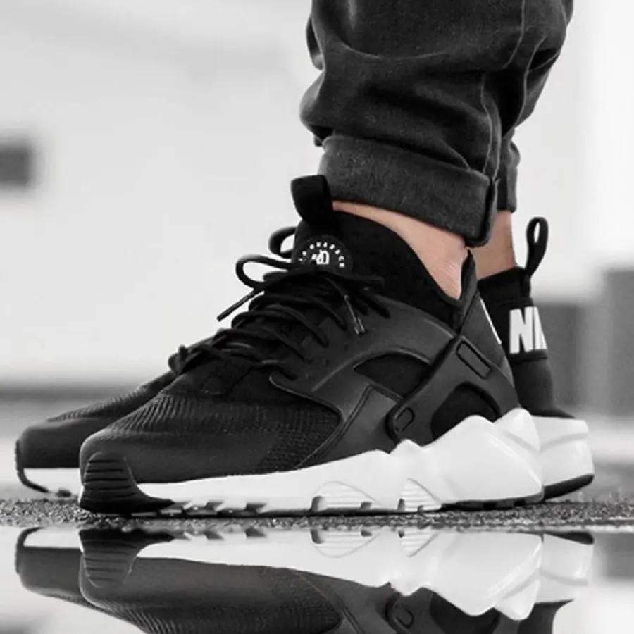 Giày Nike Air Huarache Run Ultra ‘Black White’ 819685-016 - Ảnh 3
