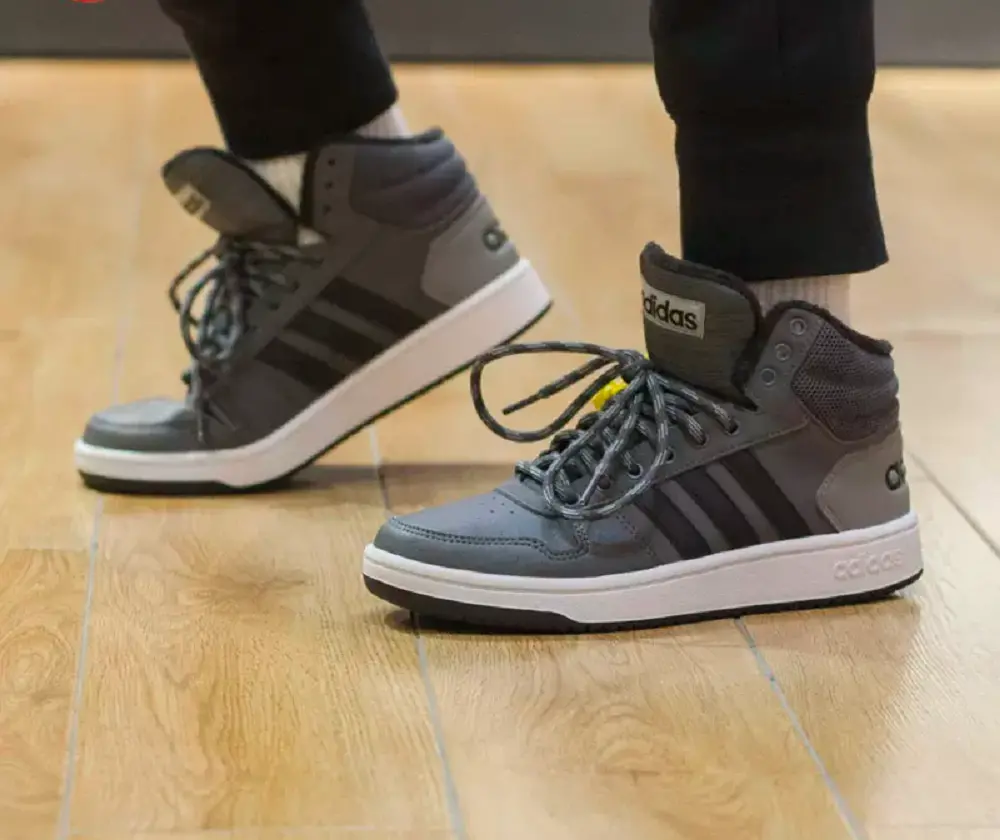 Alternative view of Giày Adidas Hoops 'Grey' CG6615