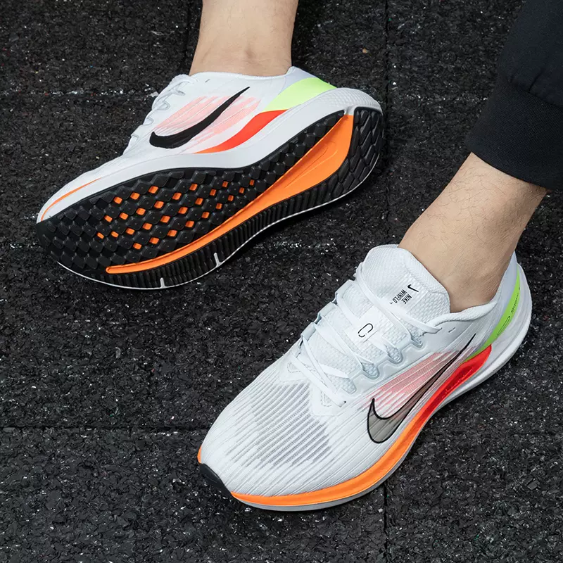 Giày Nike Air Winflo 9 'White Black Total Orange' DD6203-100 - Ảnh 3