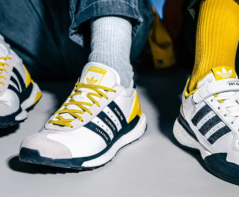 Giày Adidas Human Made x Forum Low 'Hazy Yellow Navy' S42975 - Ảnh 4