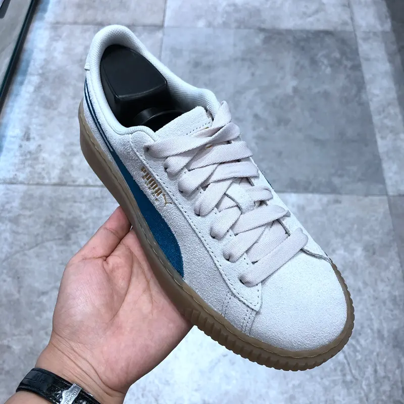 Giày Puma Suede Platform Core 'Grey Blue' 373934-02 - Ảnh 4