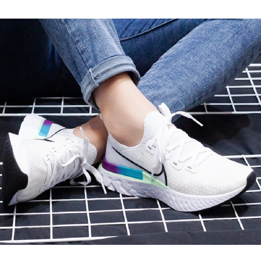 Giày Nike React Infinity Run Flyknit 'White Ombre' CD4372-102 - Ảnh 2