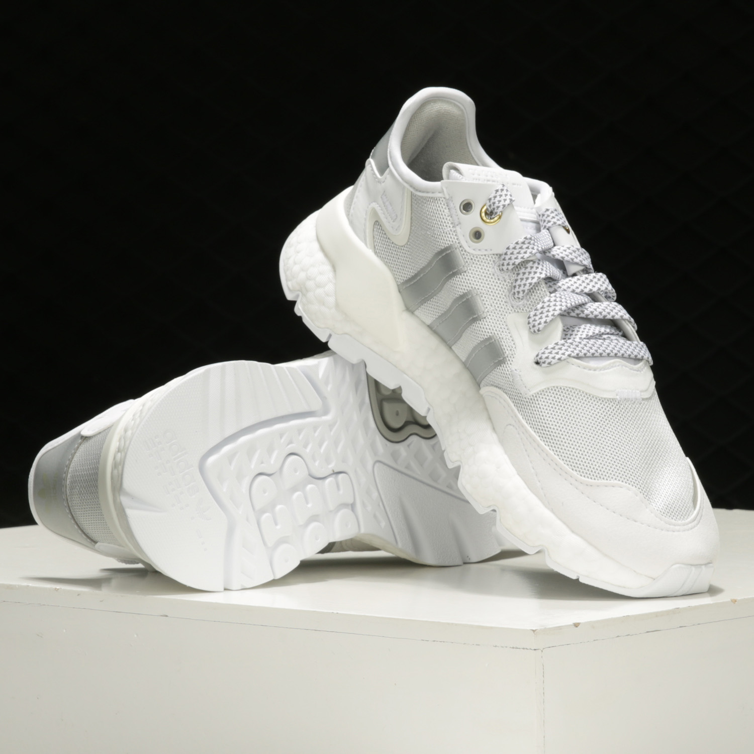 Giày Adidas Nite Jogger 'Cloud White Metallic Silver' FW6145 - Ảnh 4