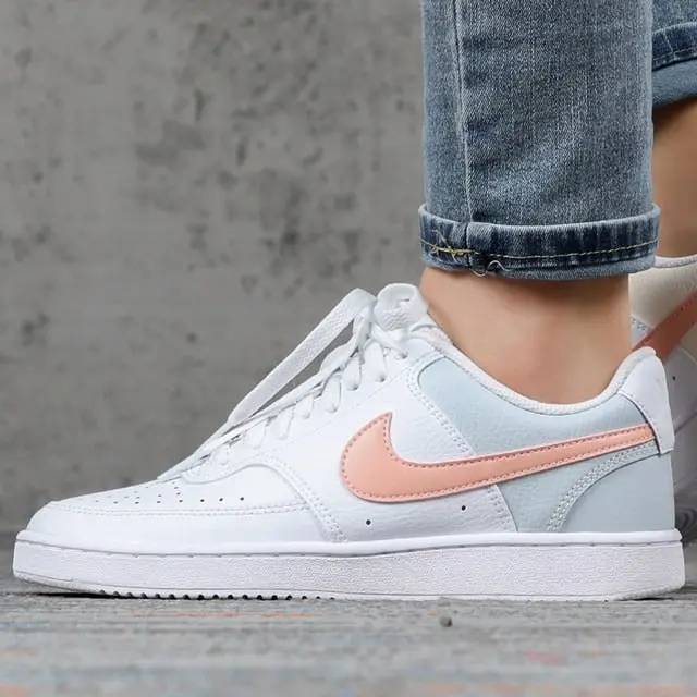 Alternative view of Giày Nike Court Vision Mid White Washed Coral Aura CD5434-103