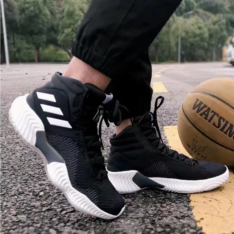 Alternative view of Giày Adidas Pro Bounce 2018 'Black White' FW5746