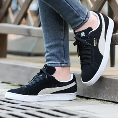 Giày Puma Suede Classic 'Black White' 352634-03 - Ảnh 4