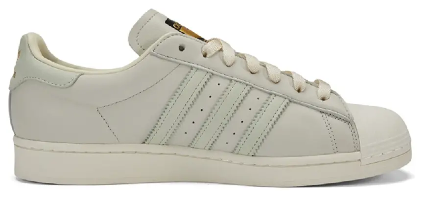 Giày Adidas Superstar White Gold H00168