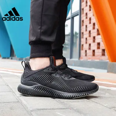 Alternative view of Giày Adidas Alphabounce Plus 'Triple Black' FW4685