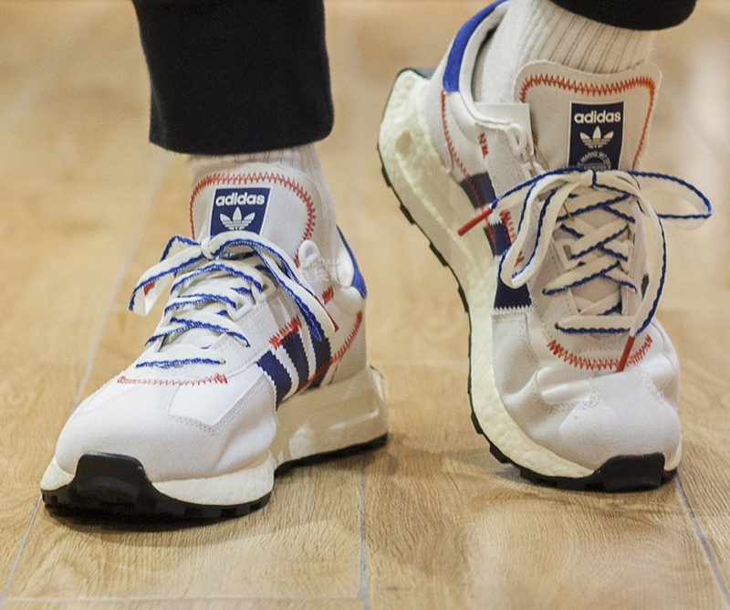 Giày Adidas Retropy E5 'Crystal White Blue' HQ6330 - Ảnh 3